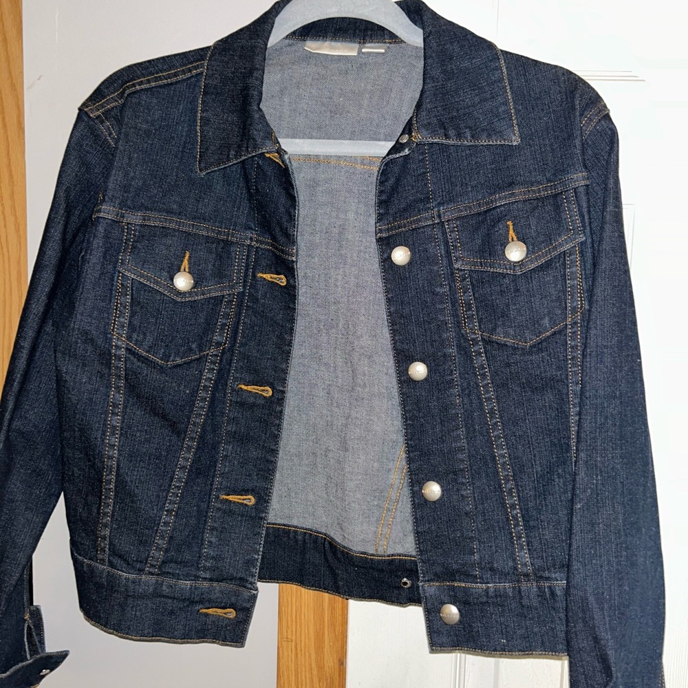 Halogen Dark Blue Denim Jacket - image 2